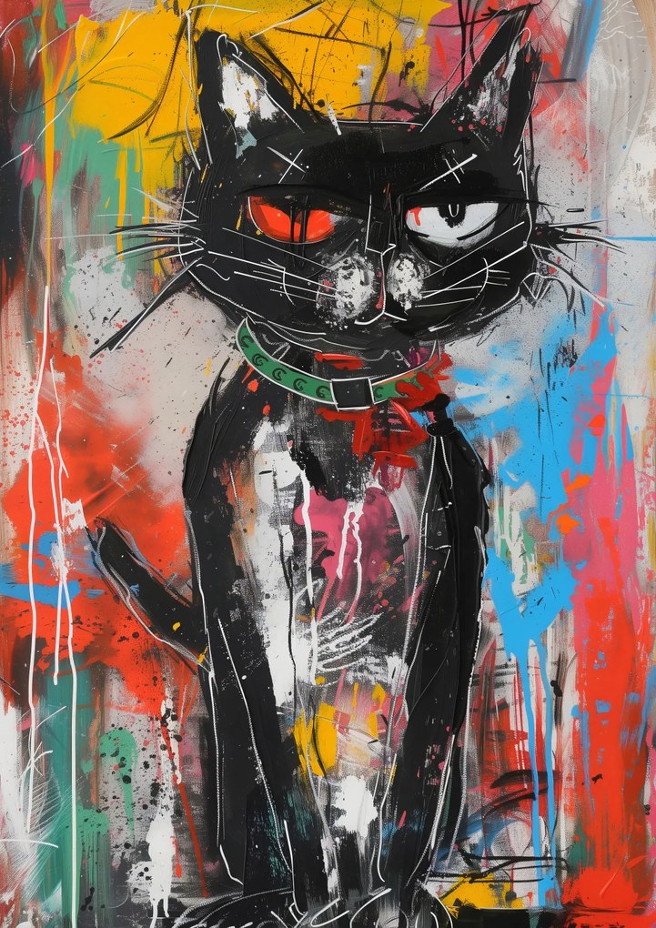 Poszter 21x29,7cm Morcos cica