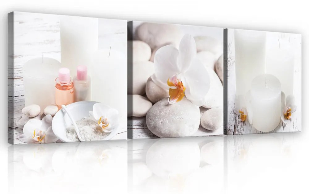 Vászonkép 3 darabos, Zen, 3 db 25x25 cm méret