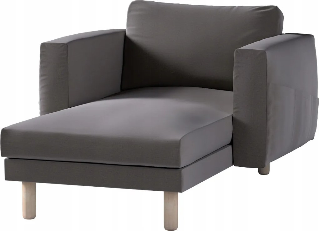 Dekoria Norsborg sezlonhuzat Ikea karfával barna