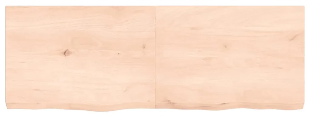 kezeletlen tömör tölgyfa fali polc 140x50x(2-6) cm