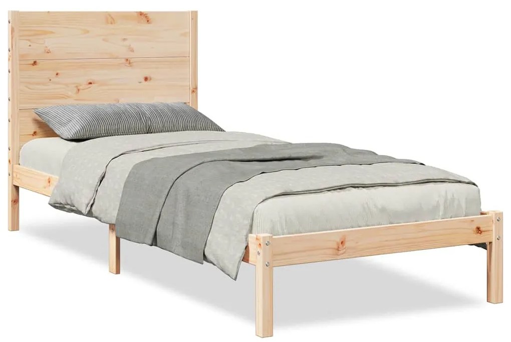 tömör fa extra hosszú ágykeret matrac nélkül 90 x 210 cm