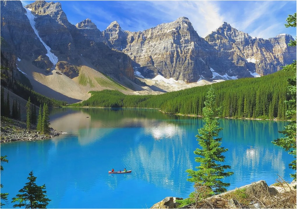 Flizelina Dekoratív Fotótapéta Hálószobába Hegyi tó 208x146 Ragasztó