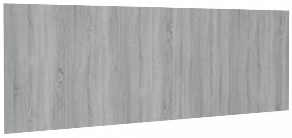szürke sonoma színű szerelt fali fejtámla 240 x 1,5 x 80 cm
