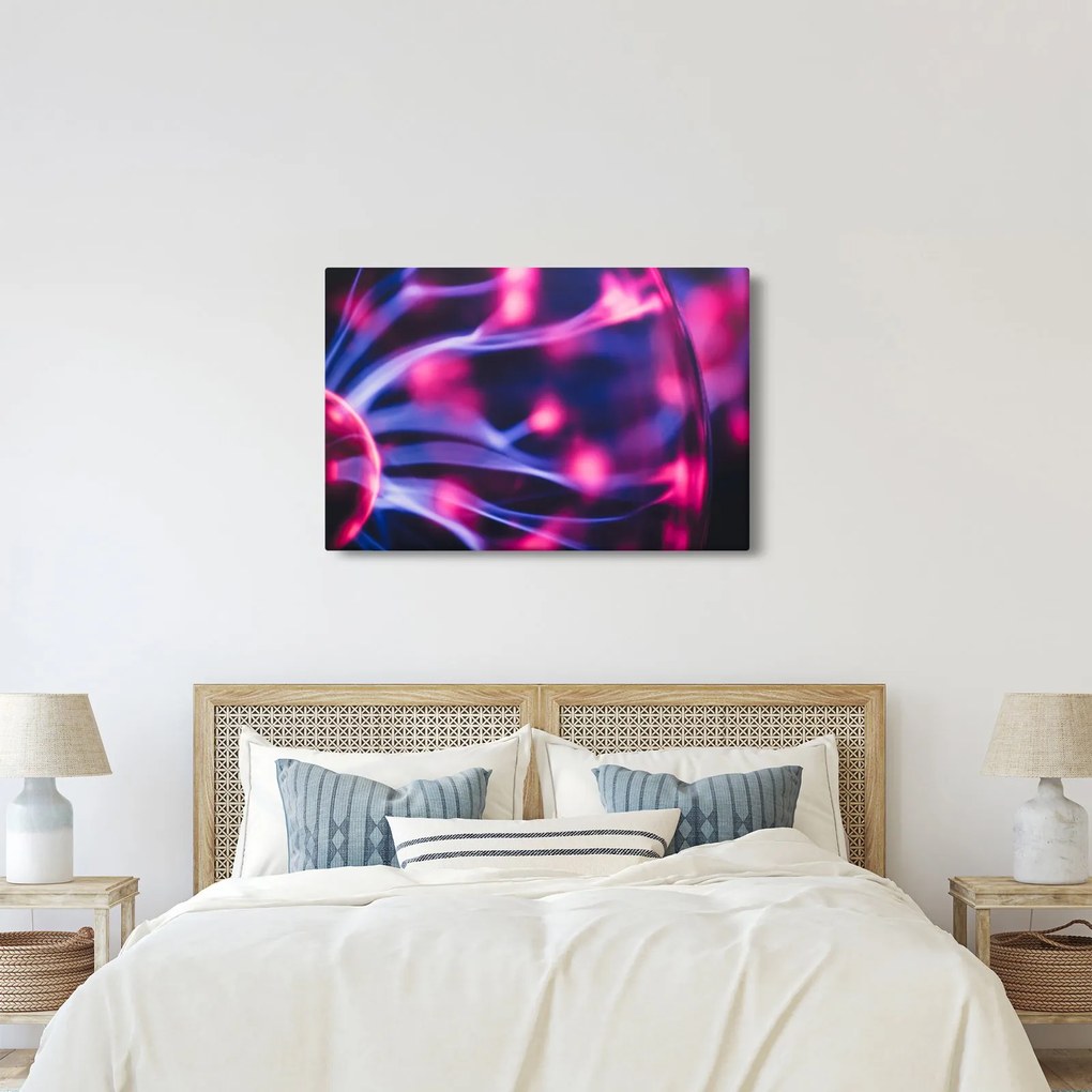 Absztrakt lila kép (90x60 cm)