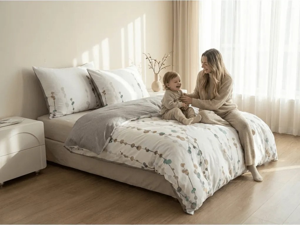 Mikroszálas flanel ágyneműhuzat CALIWA fehér Ágyneműhuzat mérete: 70 x 90 cm | 140 x 200 cm