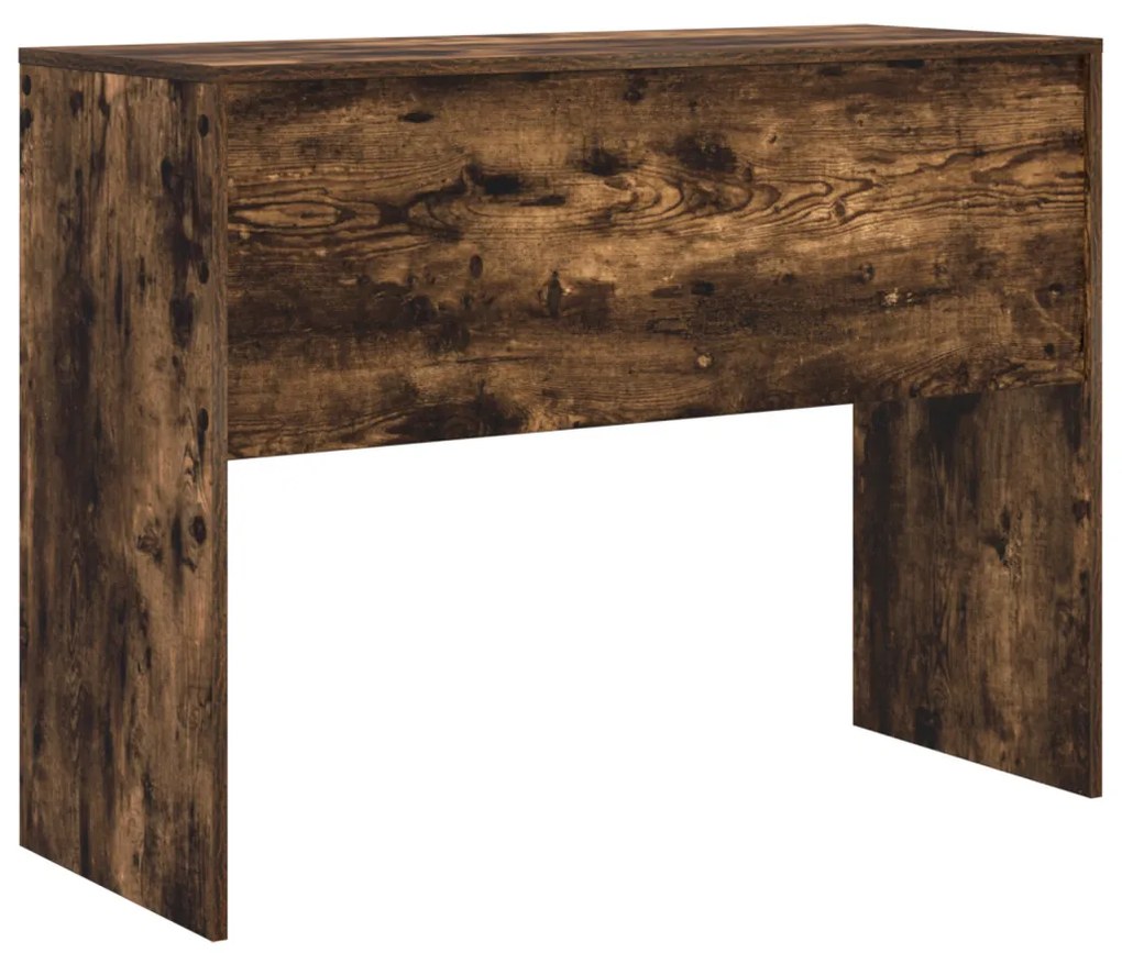 vidaXL Íróasztal Füstölt tölgy Szerelt fa 100 x 40 x 76 cm