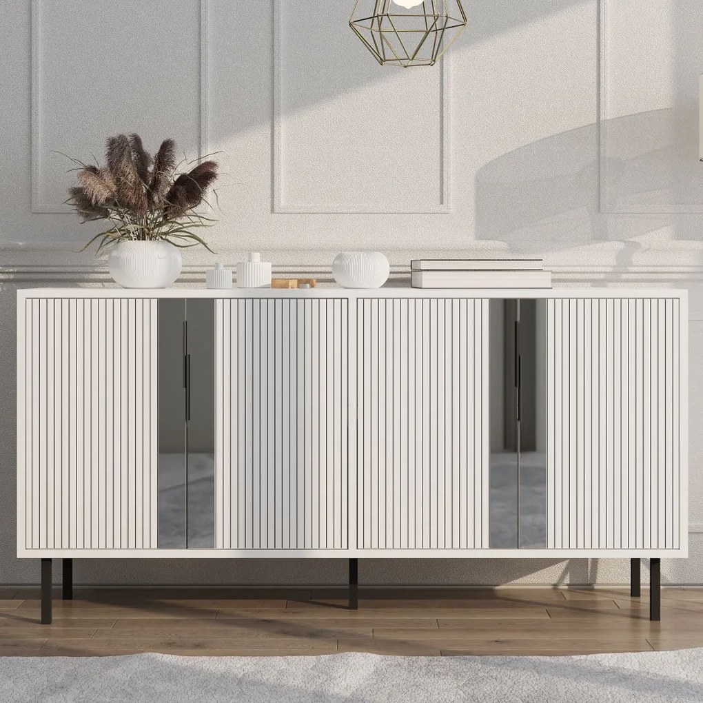 Caresa komód, fehér, 150 cm
