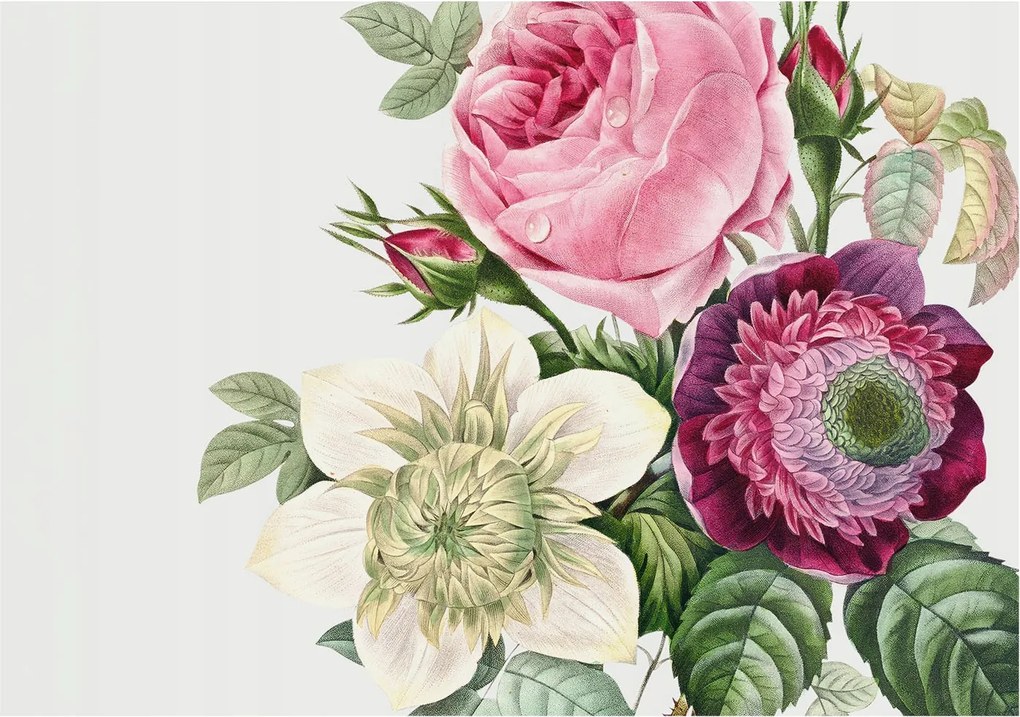 Dekoratív fotótapéta Falra Egyszerű Összeszerelés Virágcsokor 208x146 Ragasztó