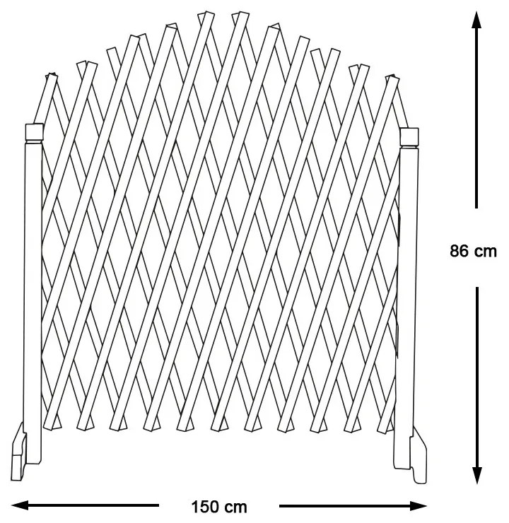 2 db-os állítható fa futtatórács növényeknek
