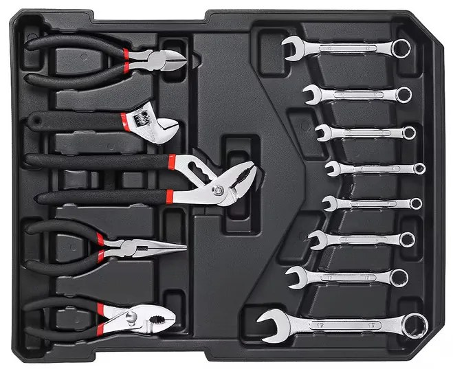 Deuba Szerszámos bőrönd - ezüst