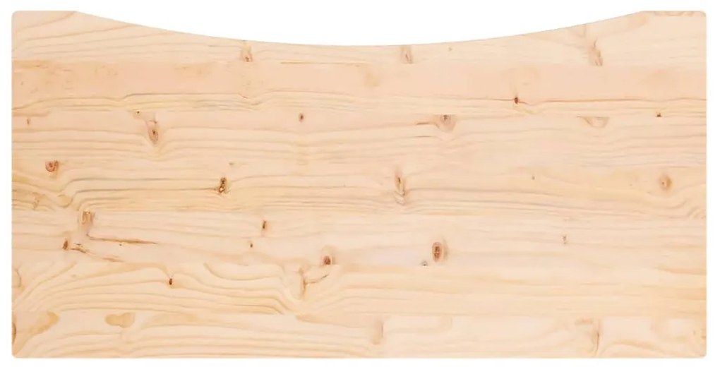 tömör fenyőfa íróasztallap 100 x 60 x 2,5 cm