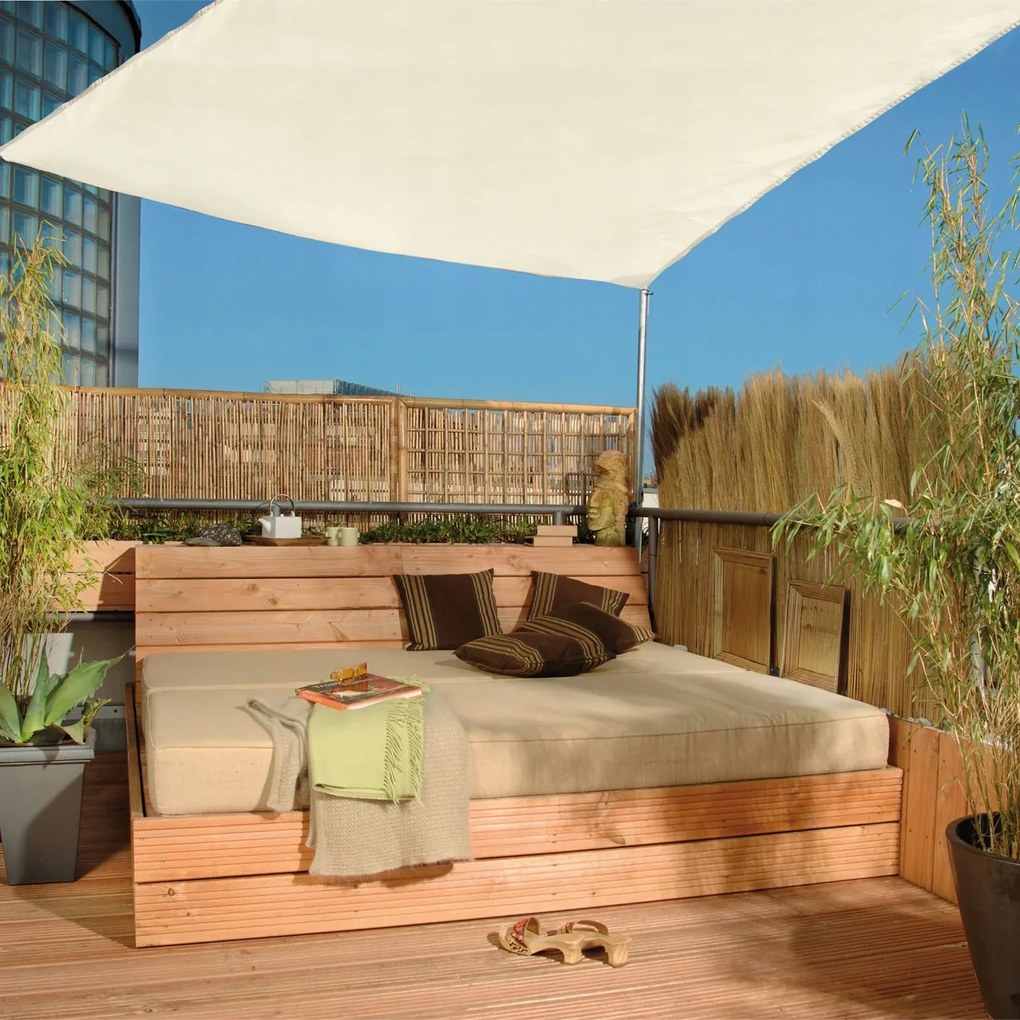 Lugano Napvitorla Négyzet alakú, stílusos és vízálló 360 x 360 cm