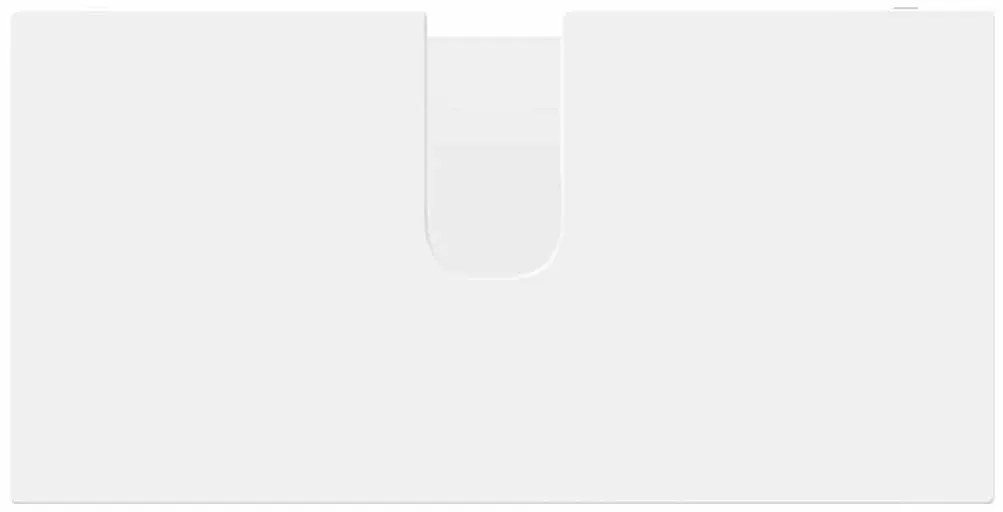 Fürdőszoba mosdószekrény ajtóval Fehér 60 x 30 x 60 cm Faanyag