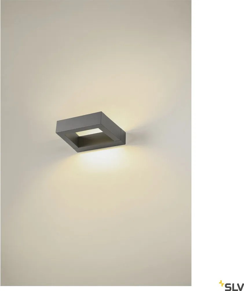 SLV 1005443 BOOKAT Modern Kültéri Fali Lámpa Antracit LED IP65