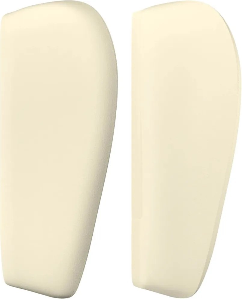 krémszínű műbőr szárnyas fejtámla 163x23x78/88 cm