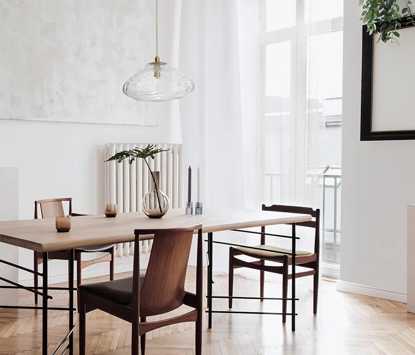 NOVA LUCE 9006047 KING Egyágú Függesztett Lámpa Üveg G9 IP20