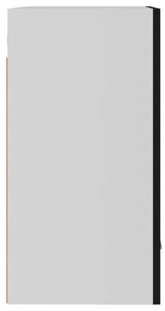 “Lyon” fekete szerelt fa függő szekrény 50 x 31 x 60 cm