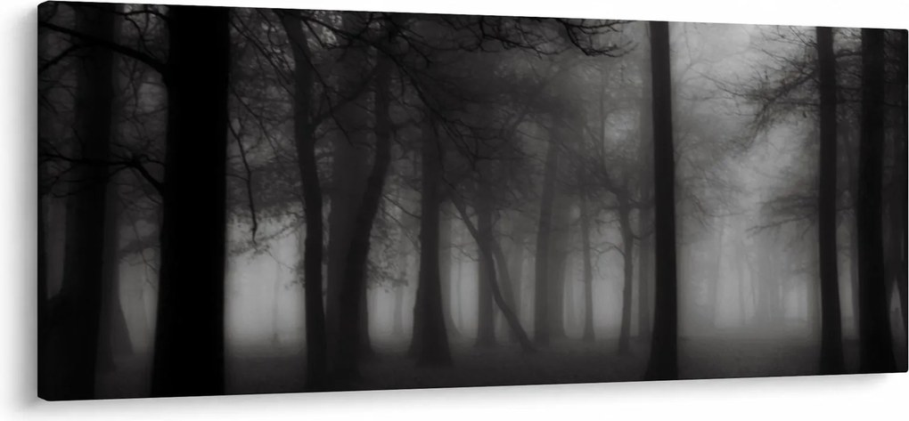 Kép - erdő a ködben (120x50 cm)