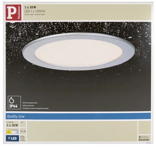 Paulmann 92075 - LED/18W IP44 Fürdőszobai beépíthető lámpa QUALITY LINE 230V