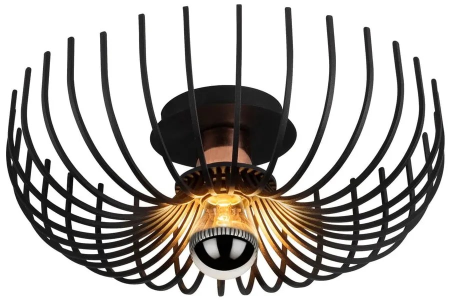 Fekete mennyezeti lámpa fém búrával ø 36 cm Aspendos – Opviq lights