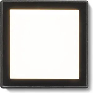RENDL DEJAVU SQ 9 süllyesztett lámpa fekete 230V LED 3.5W IP65 3000K