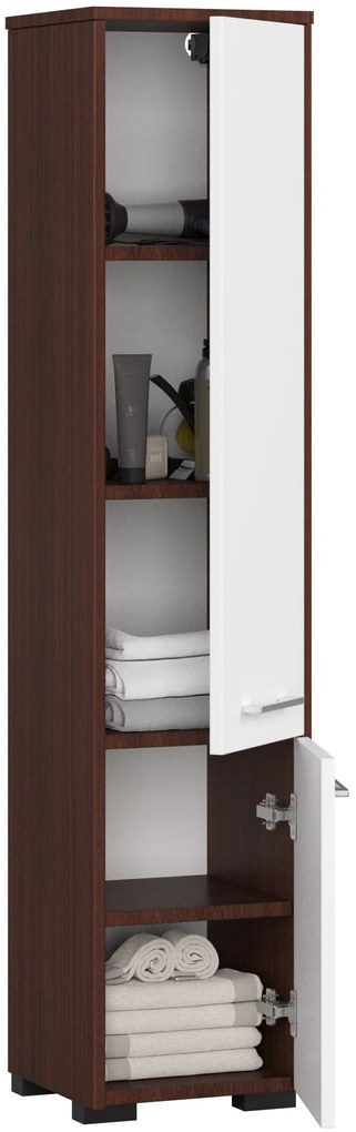 Fürdőszoba szekrény Farid Típus 4 (wenge + fehér). 1069767