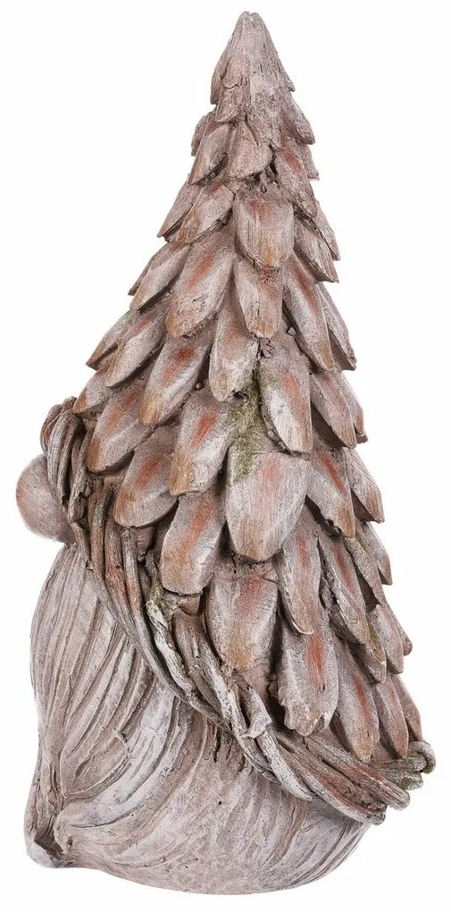 Kerti dekoráció törpefej, szürke, 24 x 21 x 43 cm