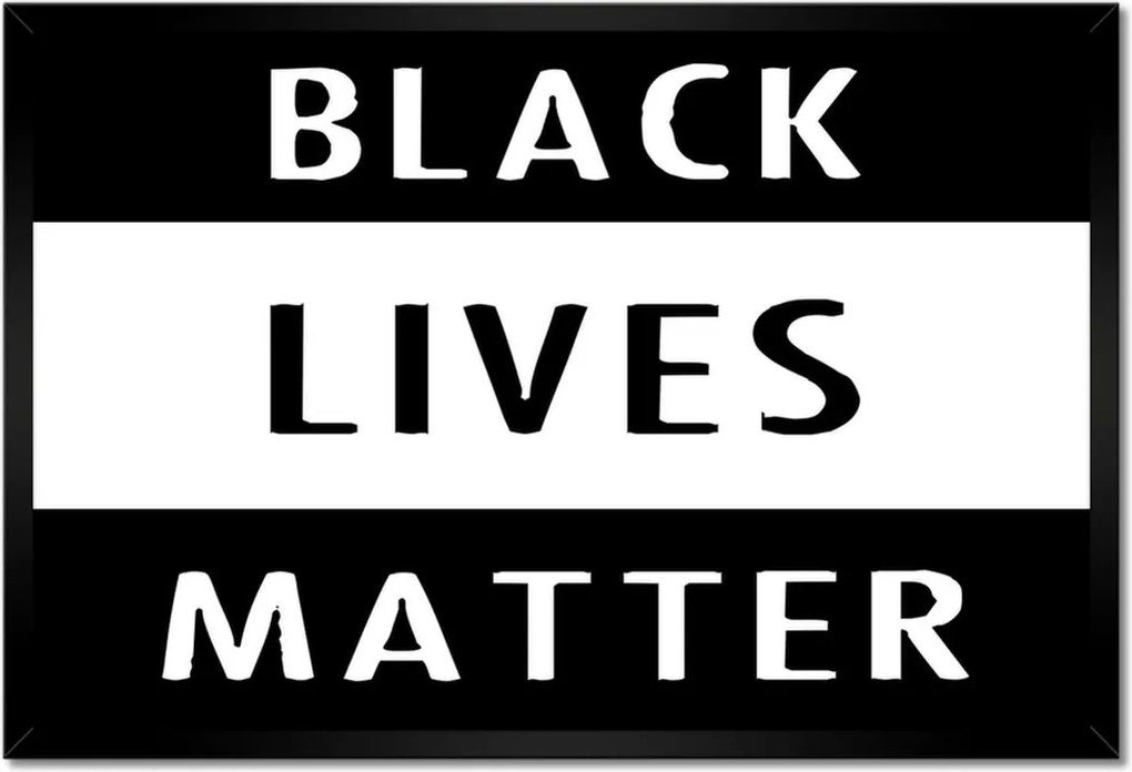 Poszterek keretben 60x40 Black Lives Matter Blm