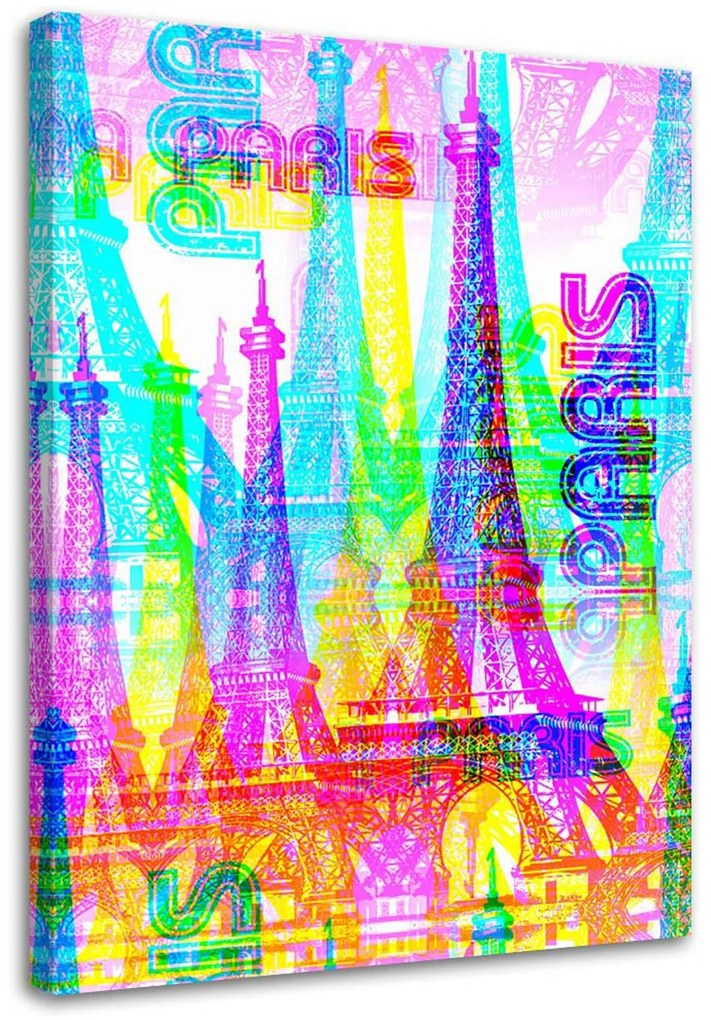 Gario Vászonkép Neon Párizs Méret: 60 x 90 cm