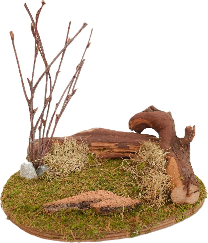 Állattartó bokor Betlehem dekorációval – 18 x 15 x 15cm