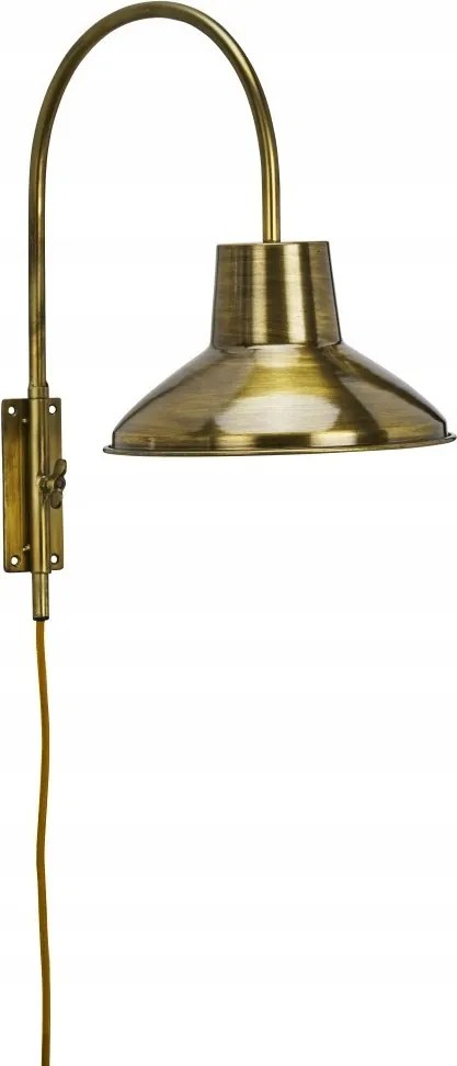 Iris fali lámpa fémből, sárgaréz, Madam Stoltz