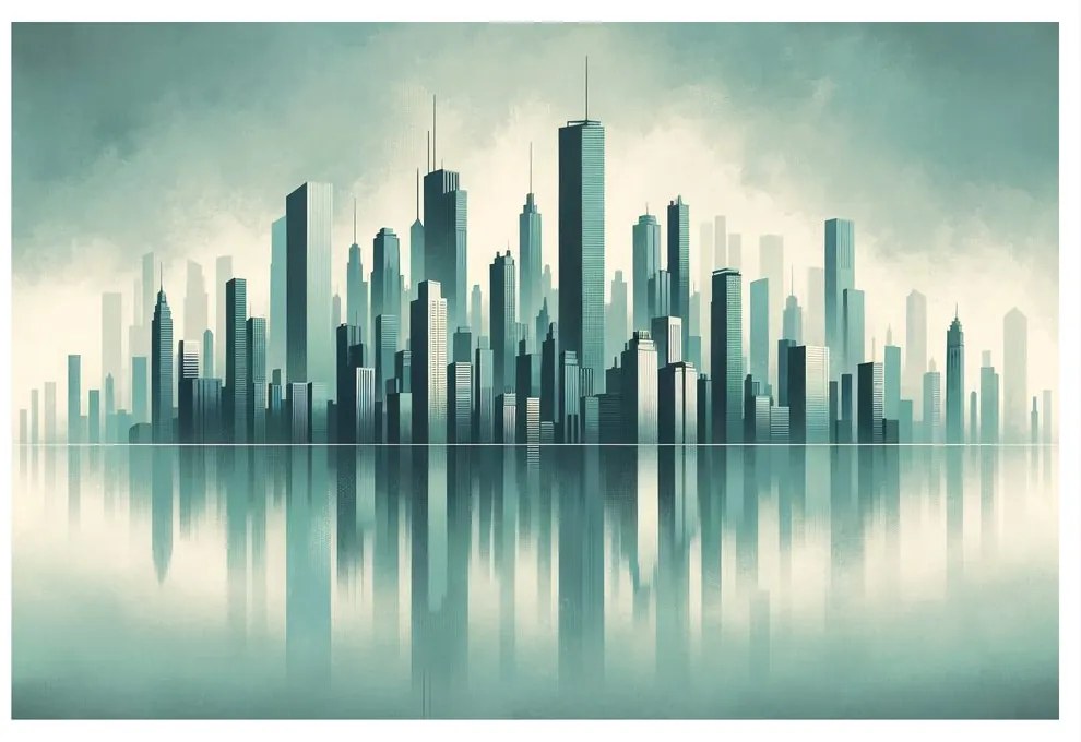 Kép modern város panorámája