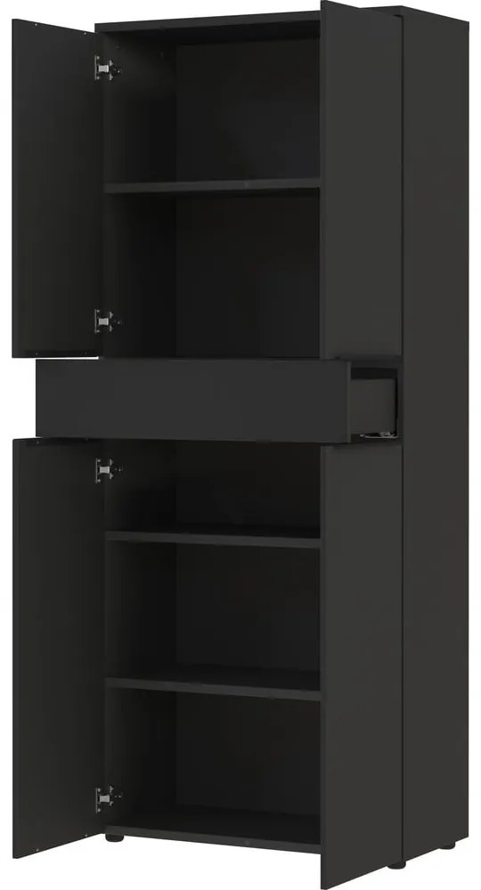 Antracitszürke ruhásszekrény 81x197 cm Mailand – Germania