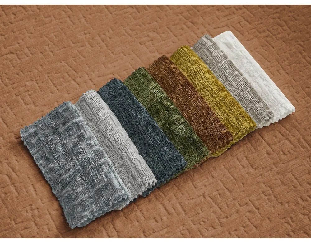 Téglavörös zsenília kinyitható kanapé 228 cm Neyo – Bobochic Paris