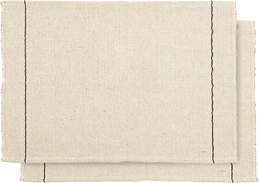 Pamutkeverék tányéralátét szett 2 db-os 35x50 cm Lunel – Kave Home