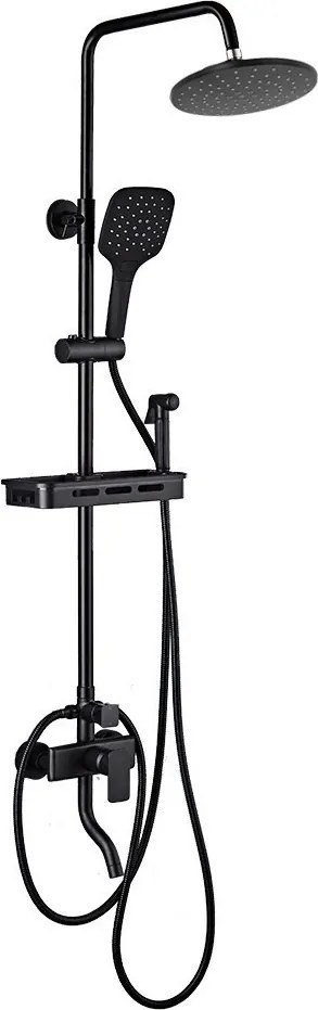 Niagara MattBlack komplett zuhanyrendszer TT-1103