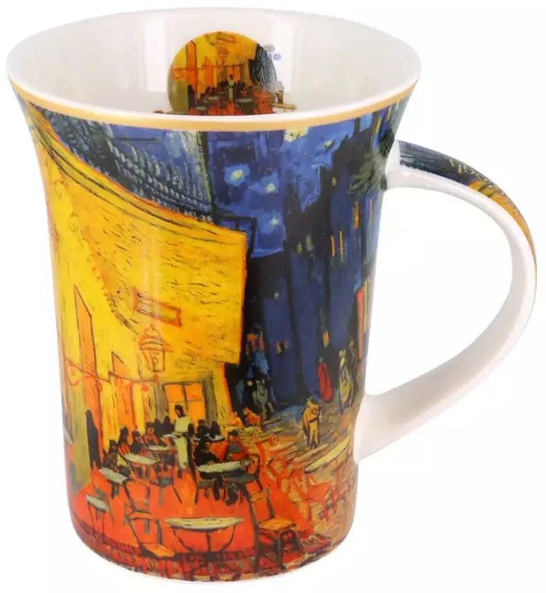 Van Gogh porcelán bögre díszdobozban 350 ml Kávéház éjjel