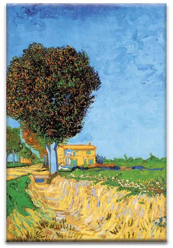 Van Gogh kerámiakép üvegkép, falikép
