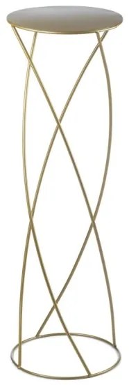 Virágállvány 70x22,5 cm arany színben