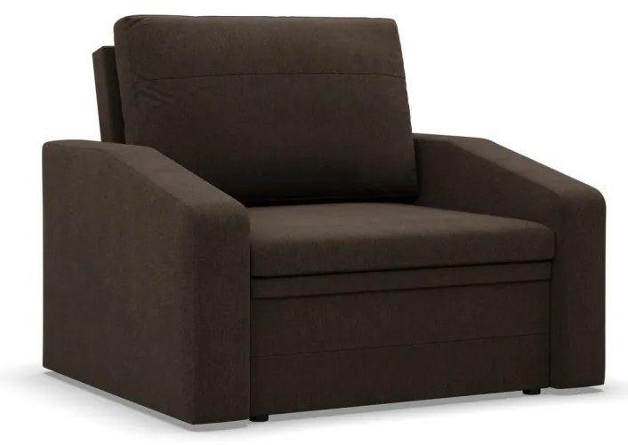 Vertico fekvőfotel, 80 cm széles, fonott, barna