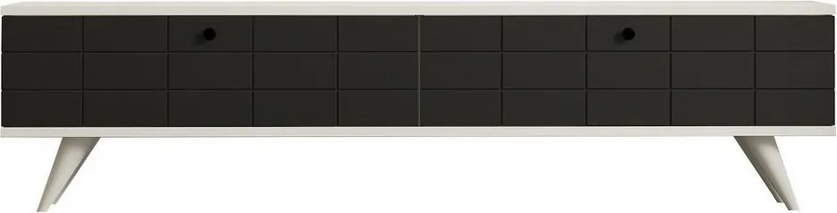 Alberi White and Anthracite TV-asztal