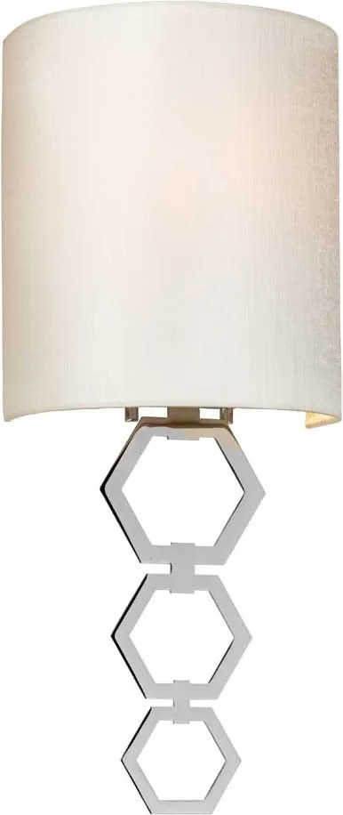 Elstead glamour modern fali lámpa clark bézs króm elsclark-small-pc