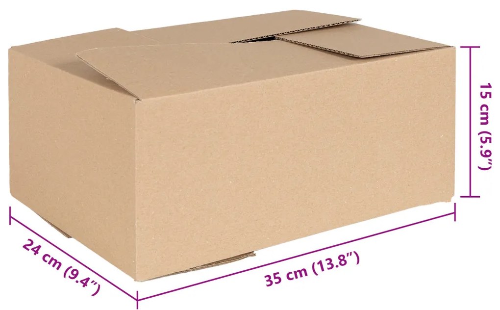 Hajtható Doboz 50 db 35x24x15 cm Karton