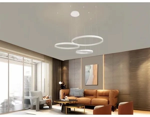 LED Dimmelhető csillár zsinóron LED/125W/230V 3000-6500K + távirányítás