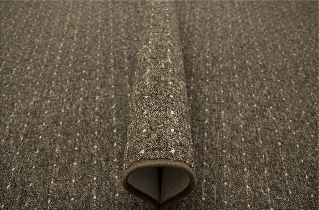 Hurkos Szőnyeg Barna Bézs Kockás Filc Zembla Szoba 200x200 cm