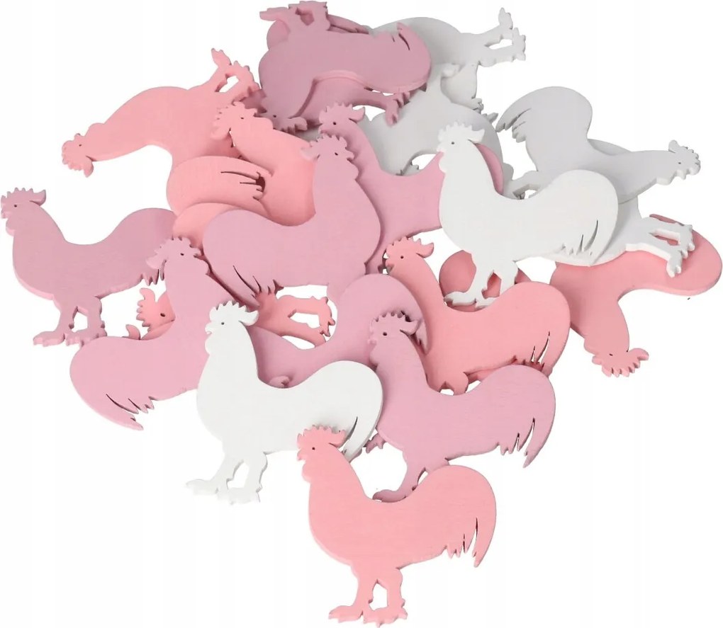 Húsvéti Fa Díszek Tyúk Kakas Nádhoz 24DB-OS