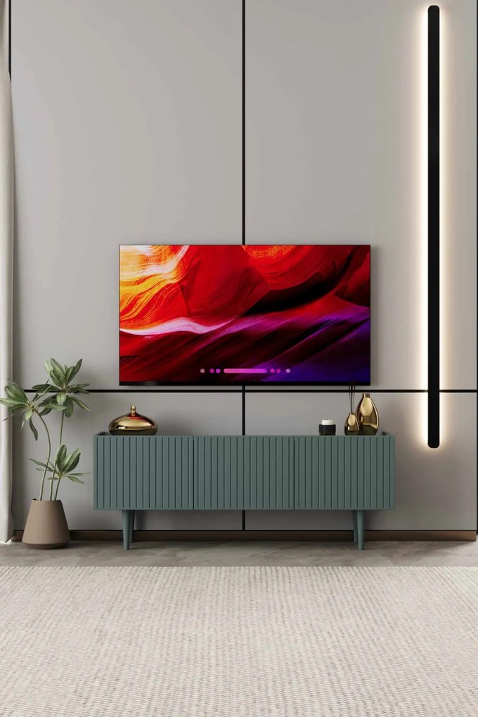 Capella TV-állvány, zöld, 140 cm