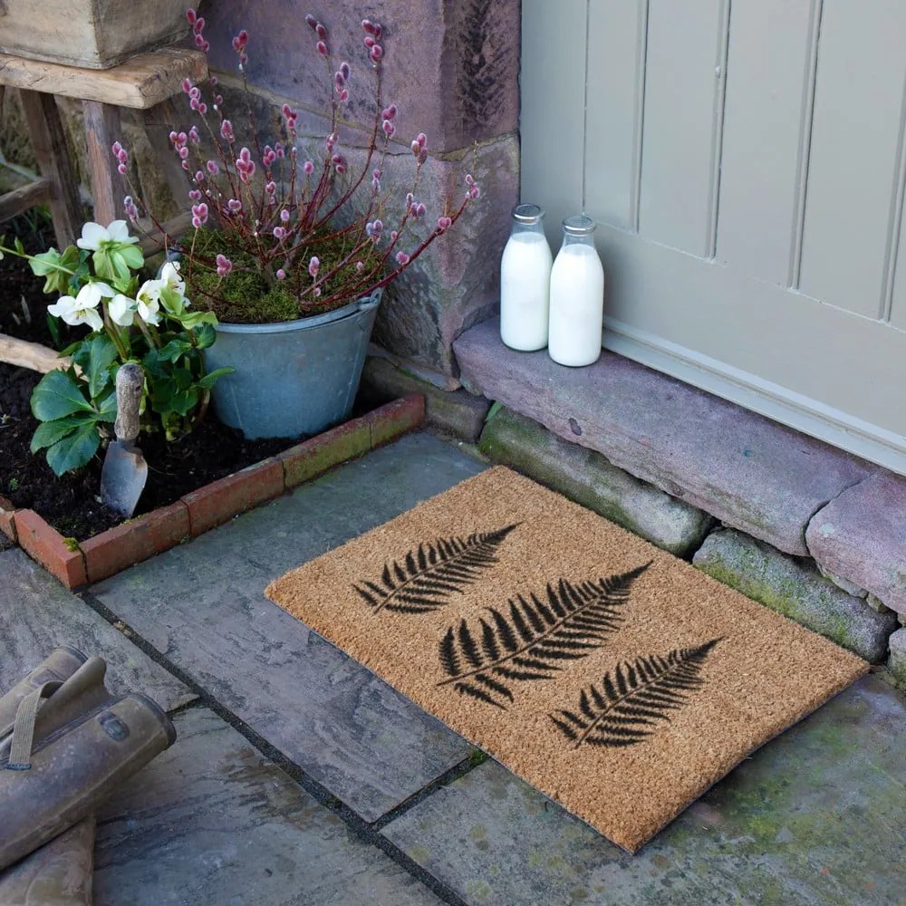 Kókuszrost lábtörlő 40x60 cm Fern Leaf – Artsy Doormats