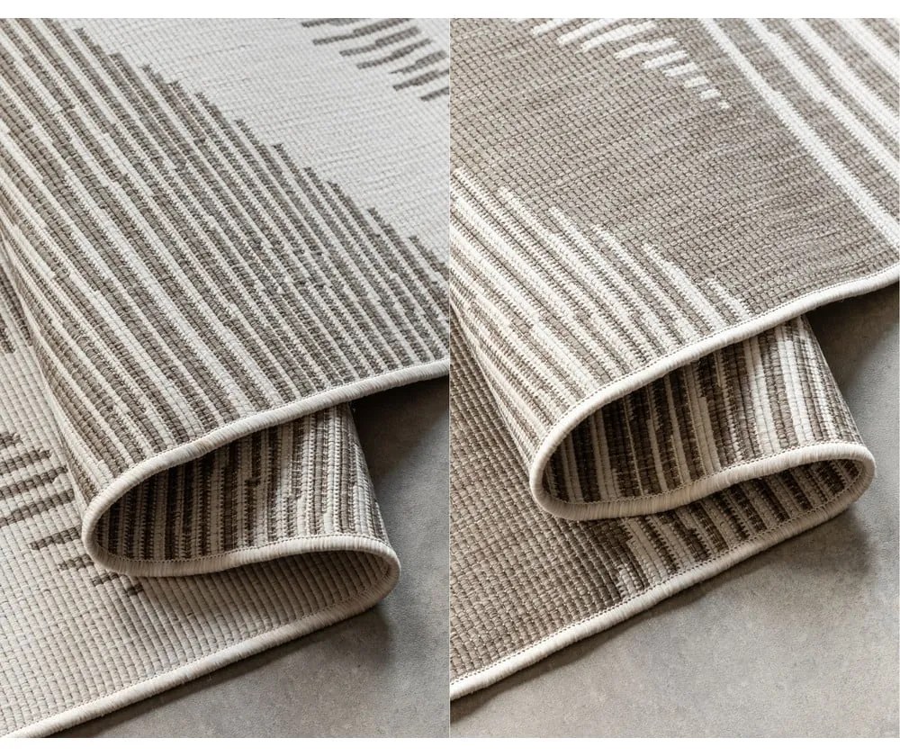 Barna-krémszínű kültéri szőnyeg 80x150 cm Gemini – Elle Decoration