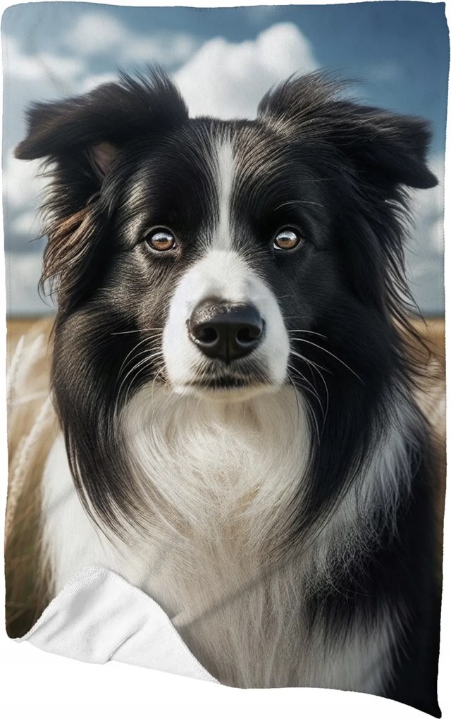 Mikroszálas Törölköző Kutyával Border Collie 70x100 gyorsan száradó fürdőruha